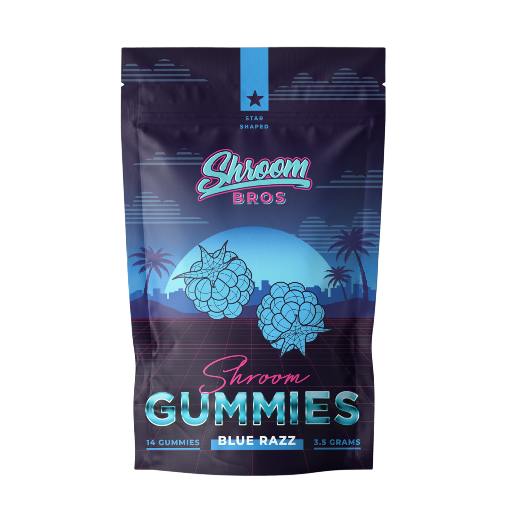 magic mushroom gummies - blue raspberry